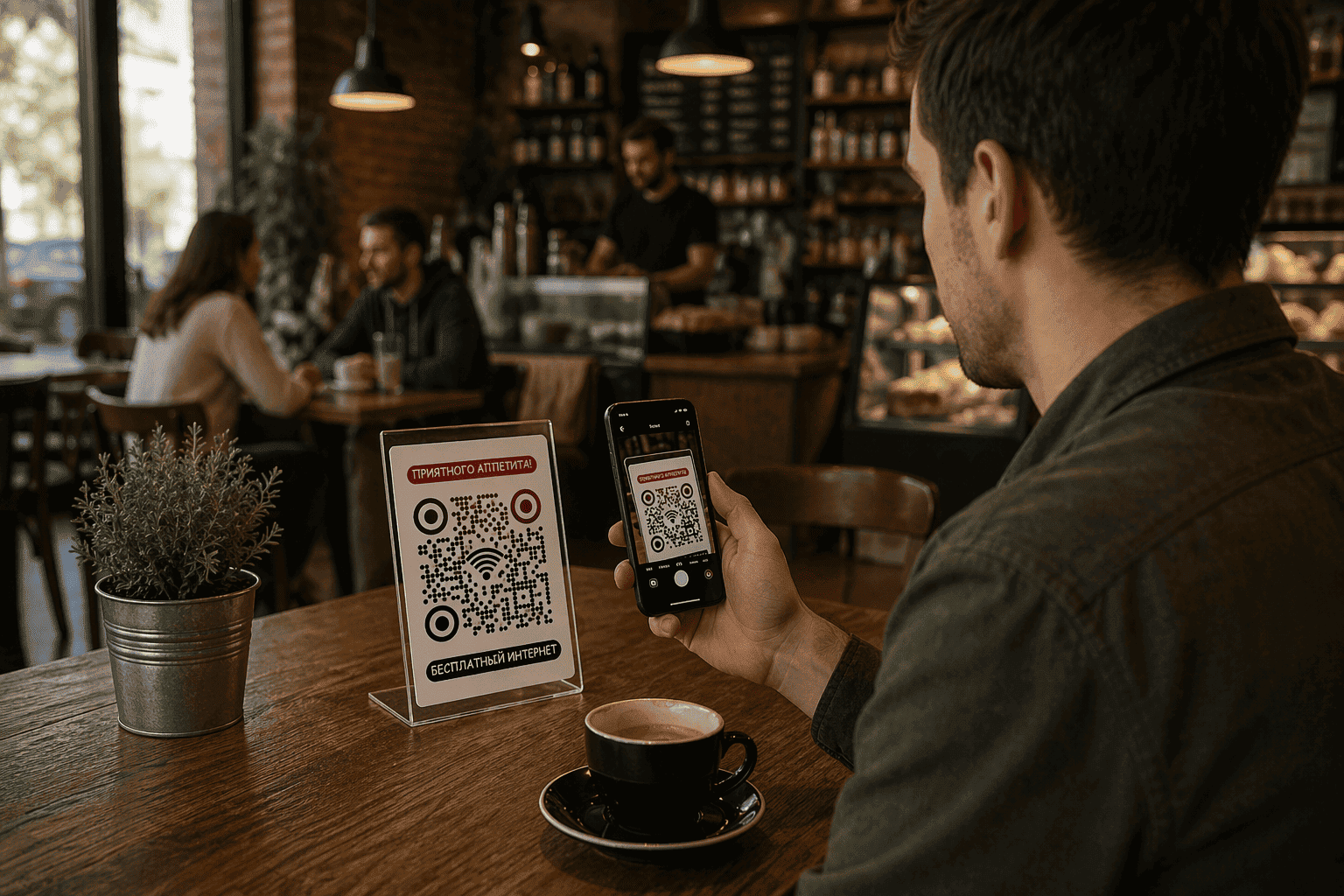 wifi вайфай QR-code (кьюар код)